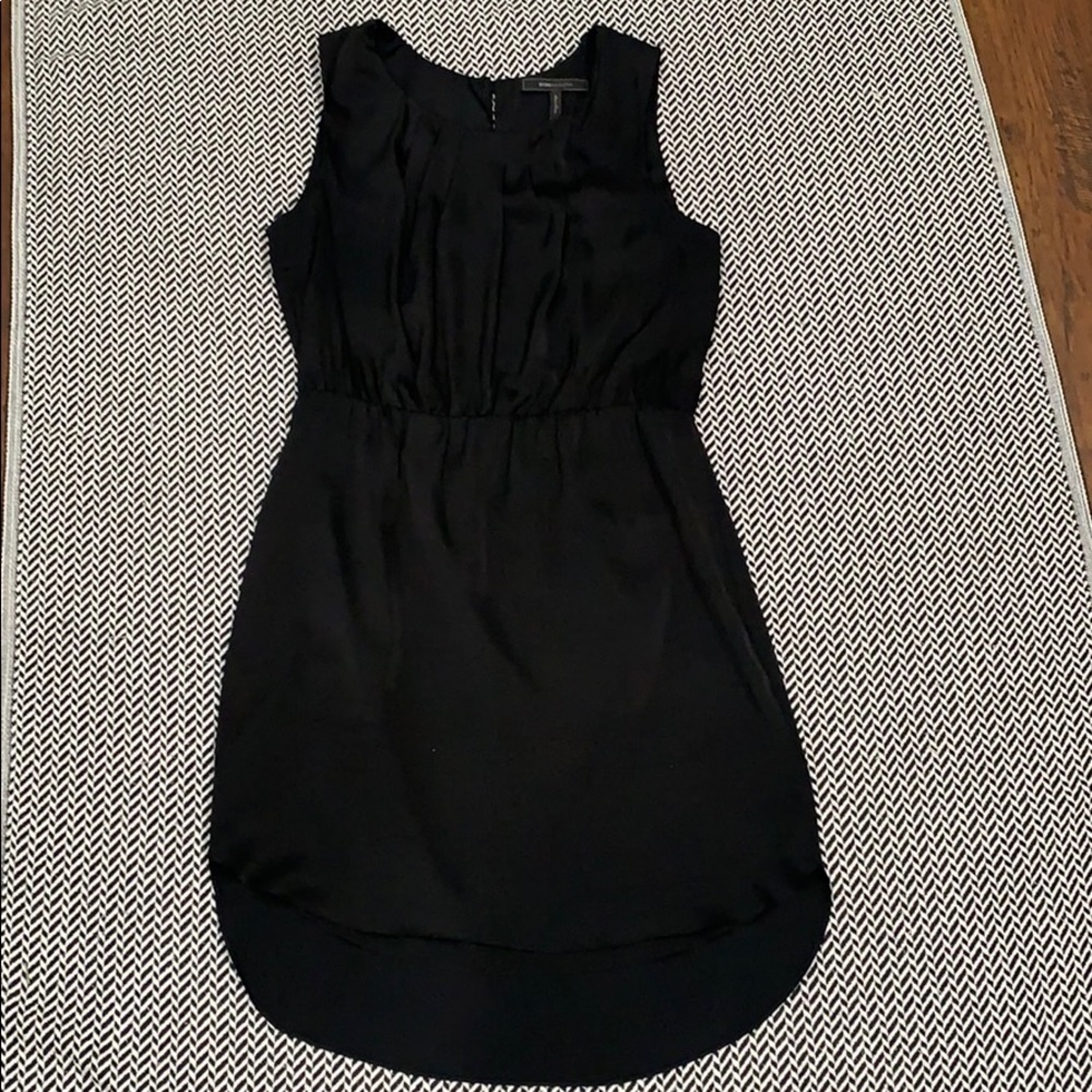 BCBGMaxAzria Little Black Dress in matte satin